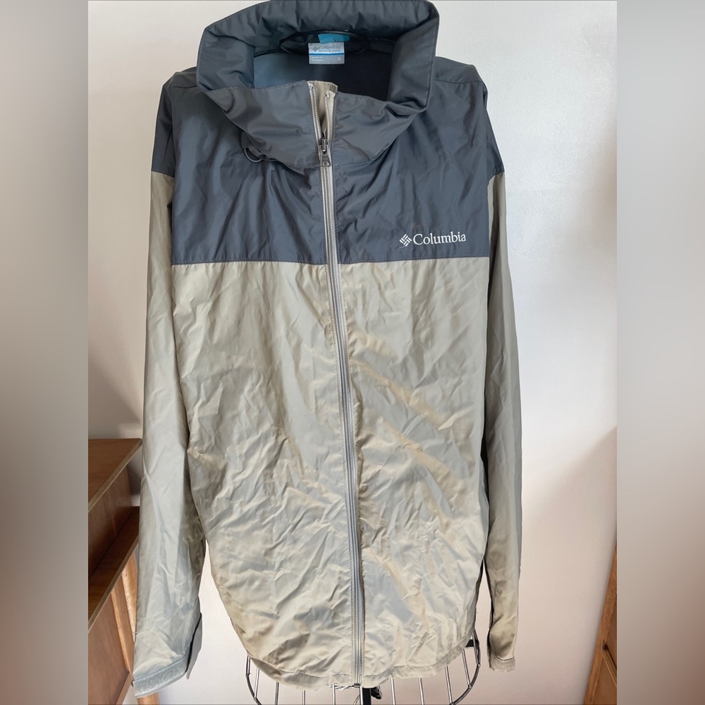 Columbia windbreaker Jacket XL Tan